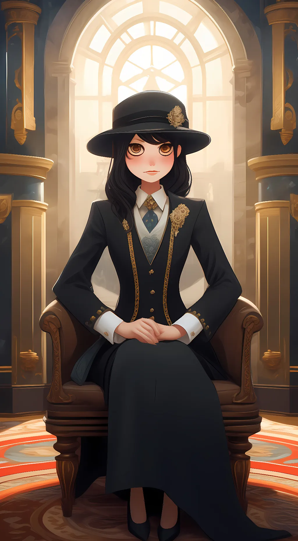 ai character: Glitched Izzy background