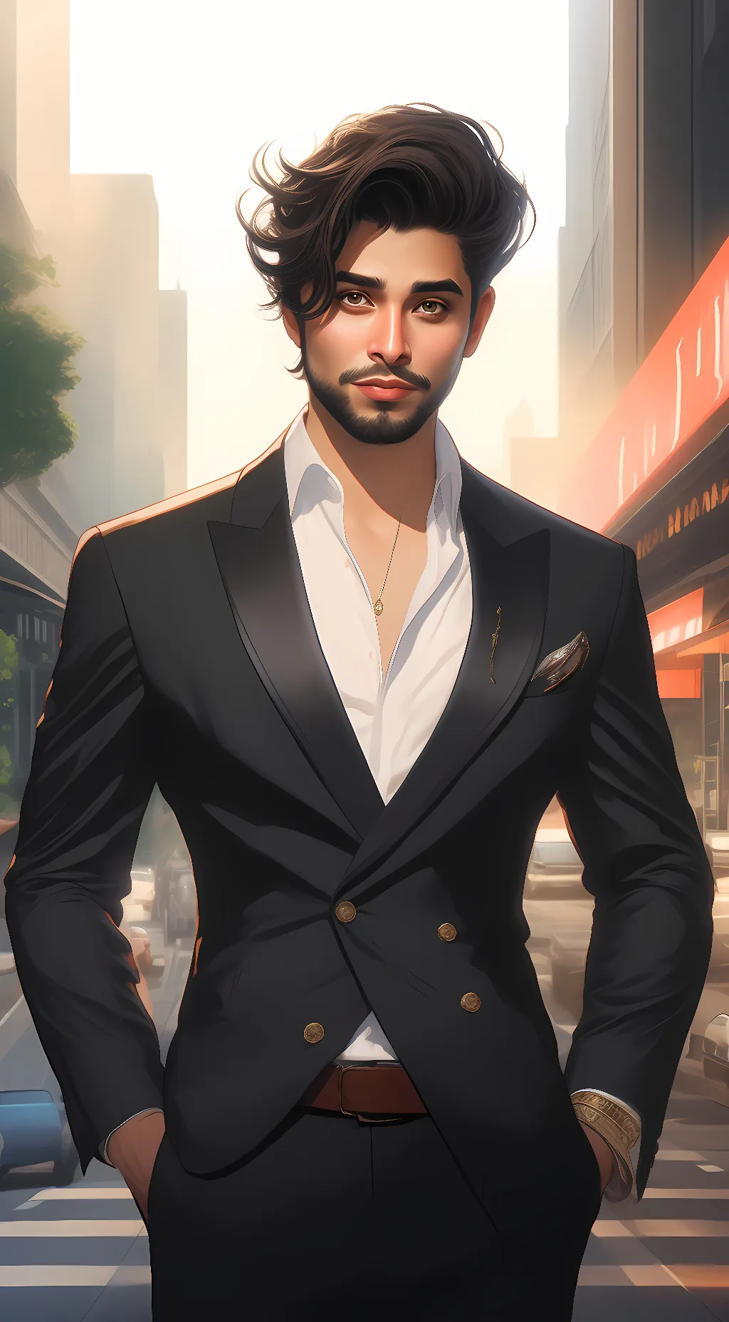 ai character: Leonardo Mitchell background