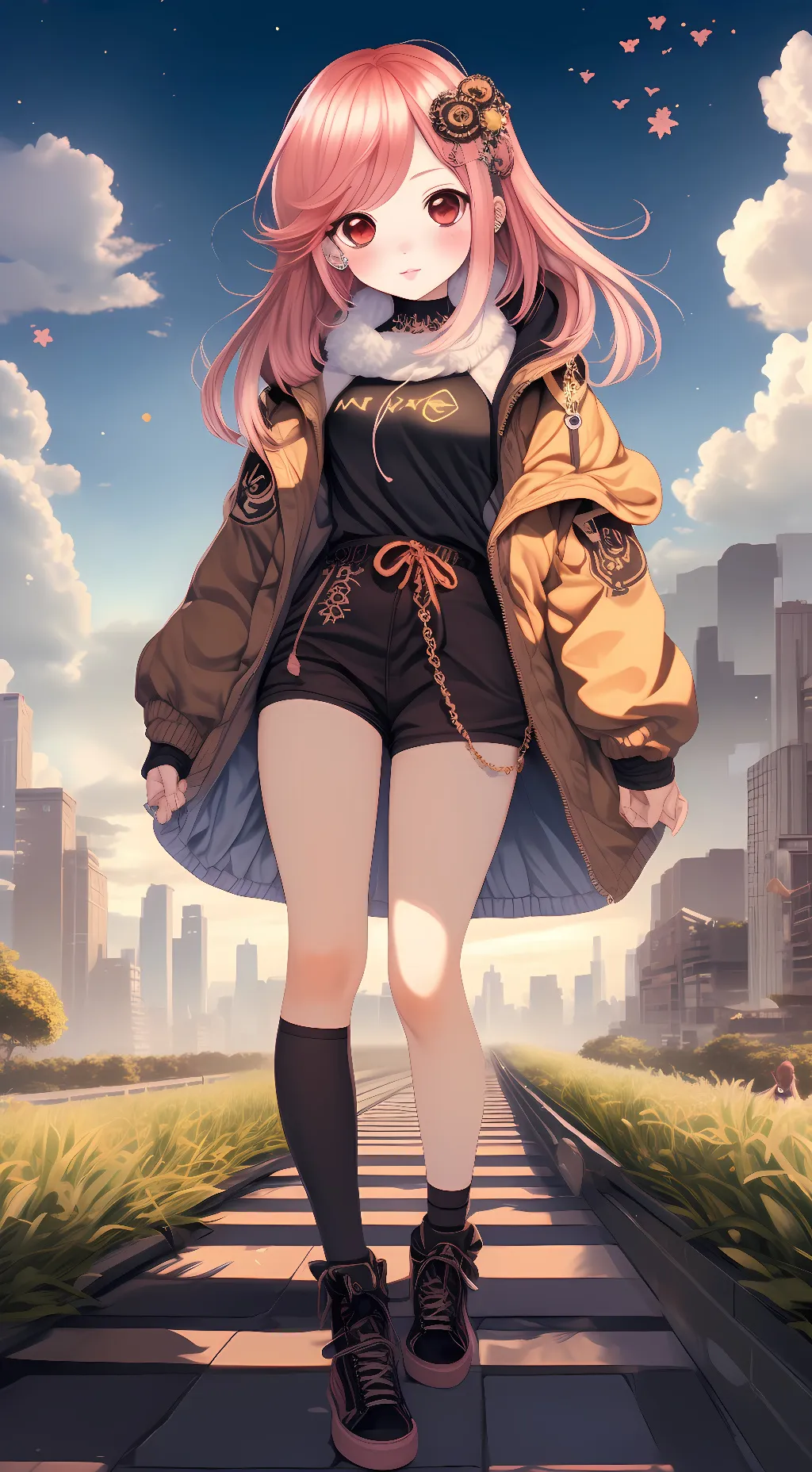 ai character: Blossom background