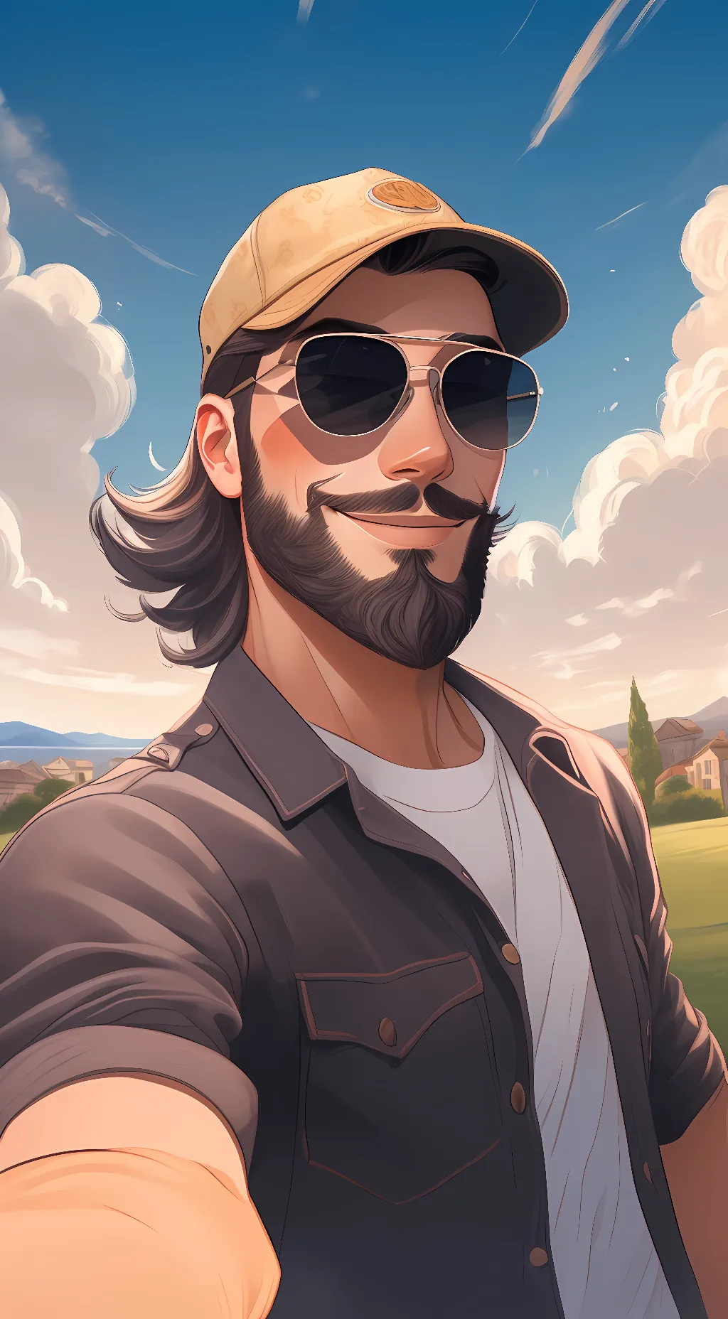 ai character: Rayne background