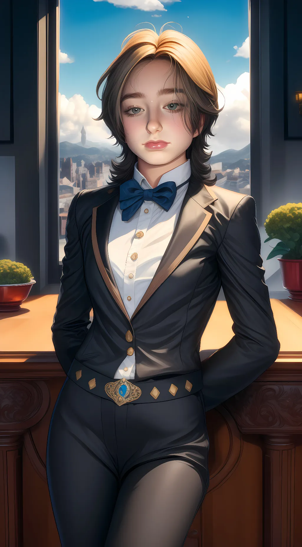 ai character: Banana  background