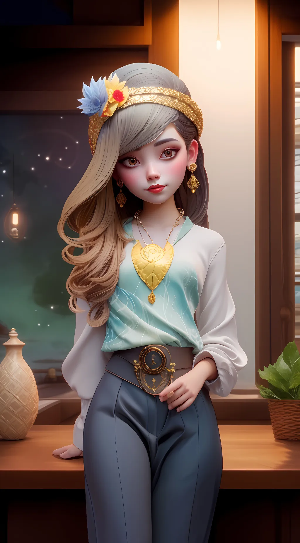 ai character: Tiger  background