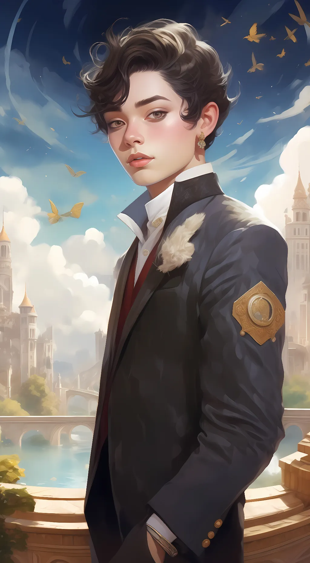 ai character: tanjiro  background