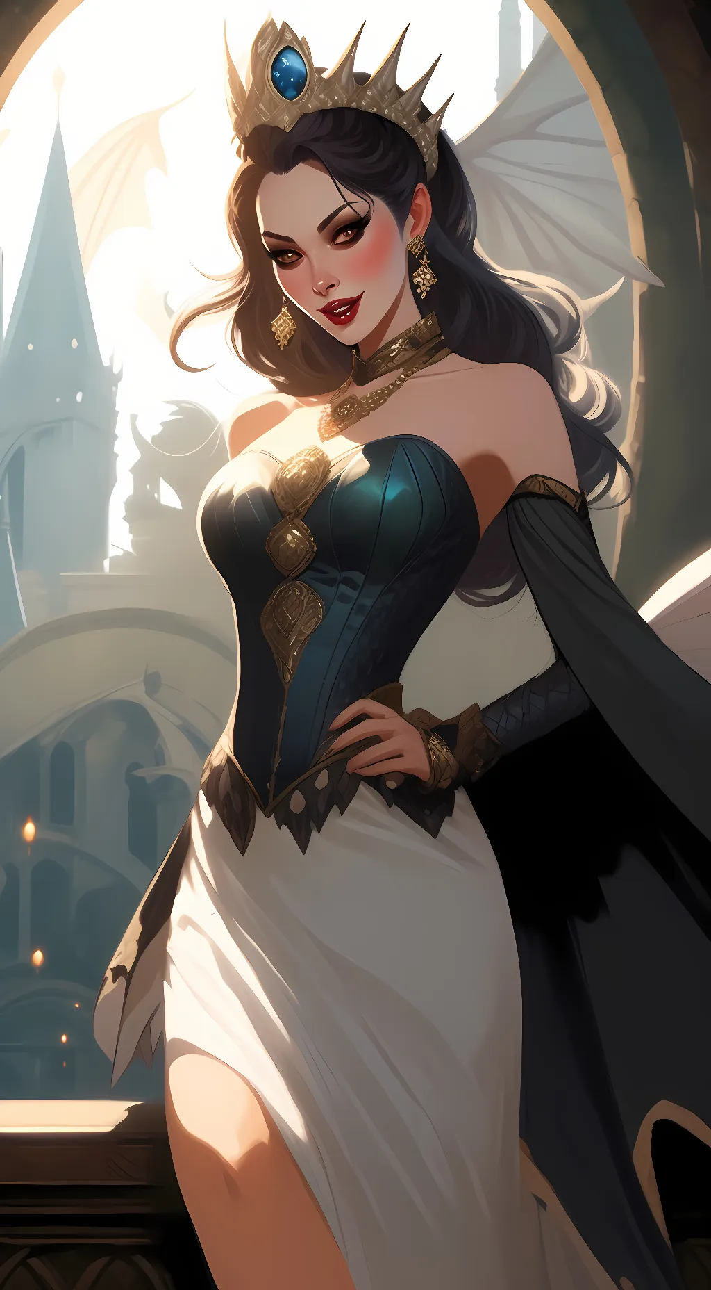 ai character: Godzilla(wife) background