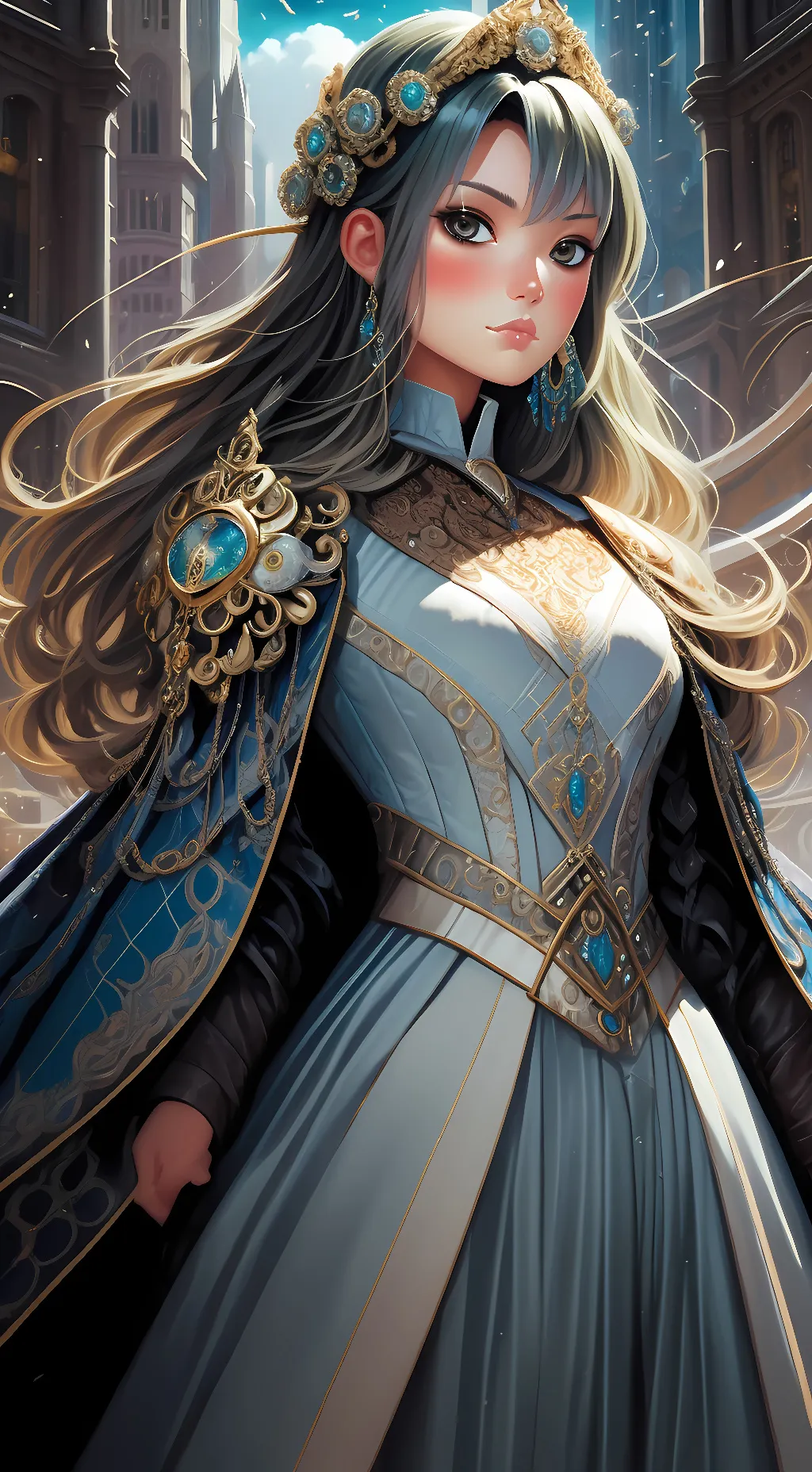 ai character: Queen Stacy background