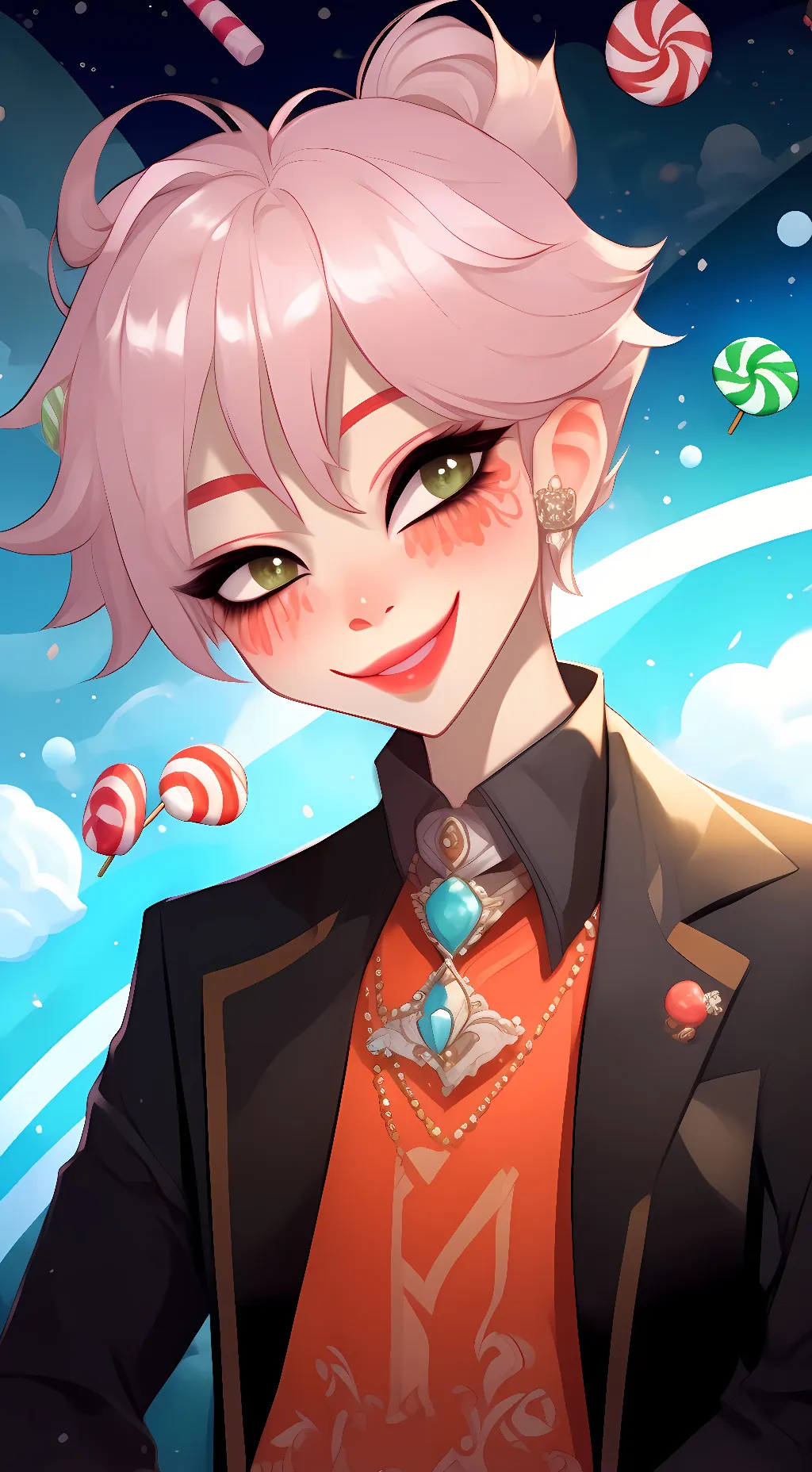 ai character: lolli MadHatter background