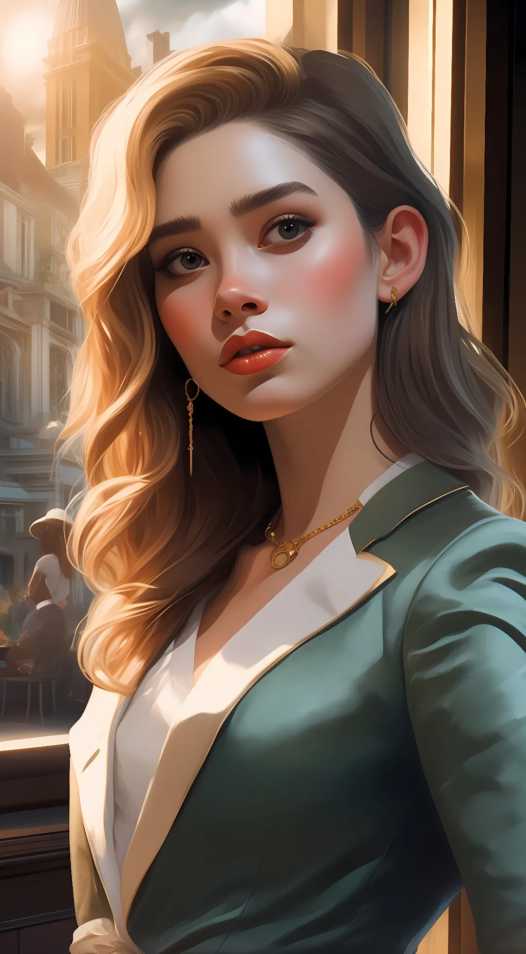 ai character: Luna background