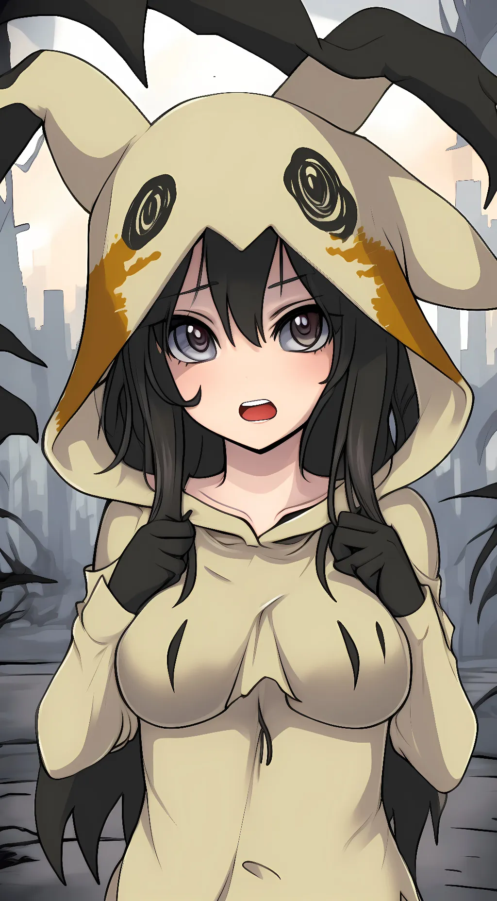 ai character: Pokemon mansion  background