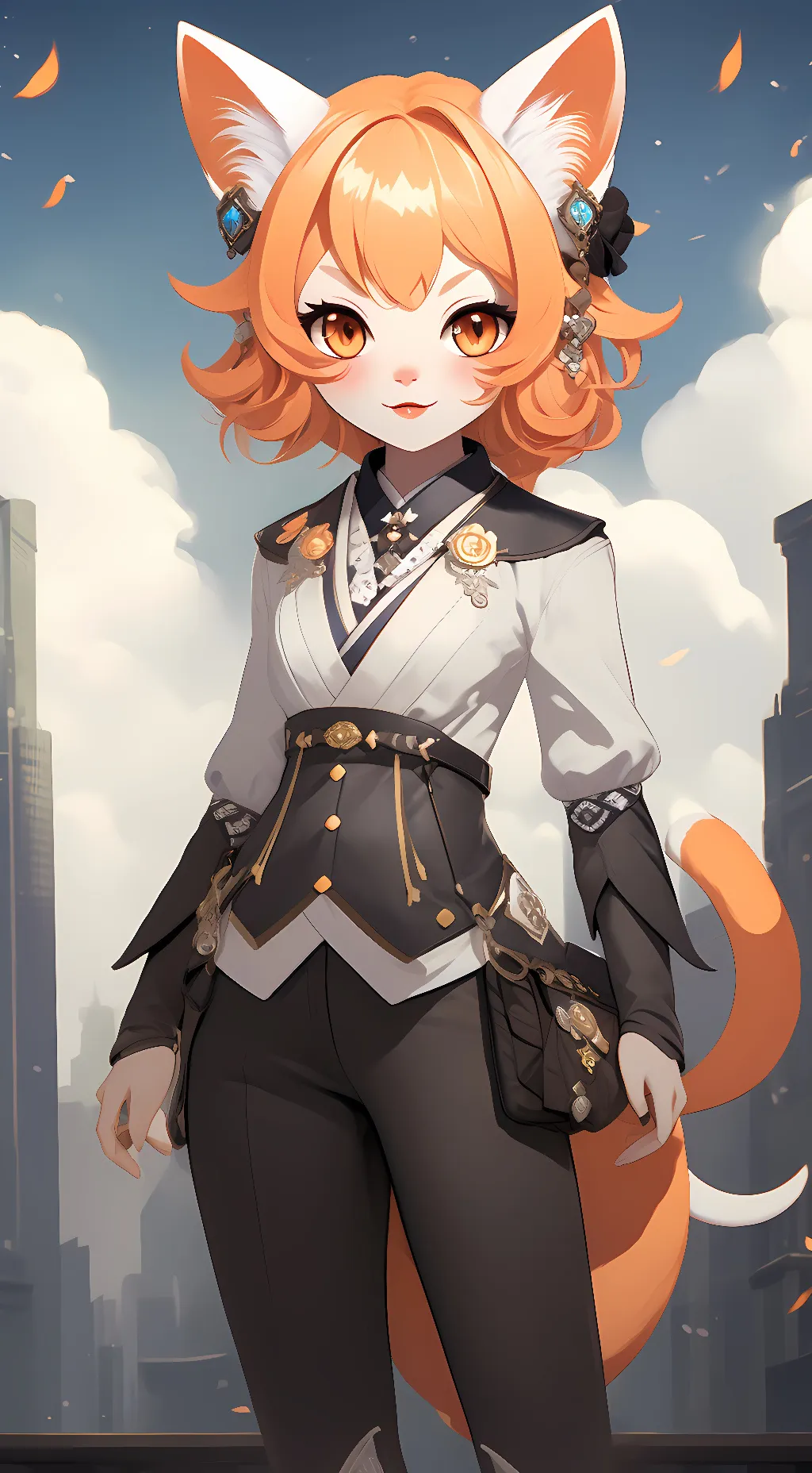 ai character: Mika kit background