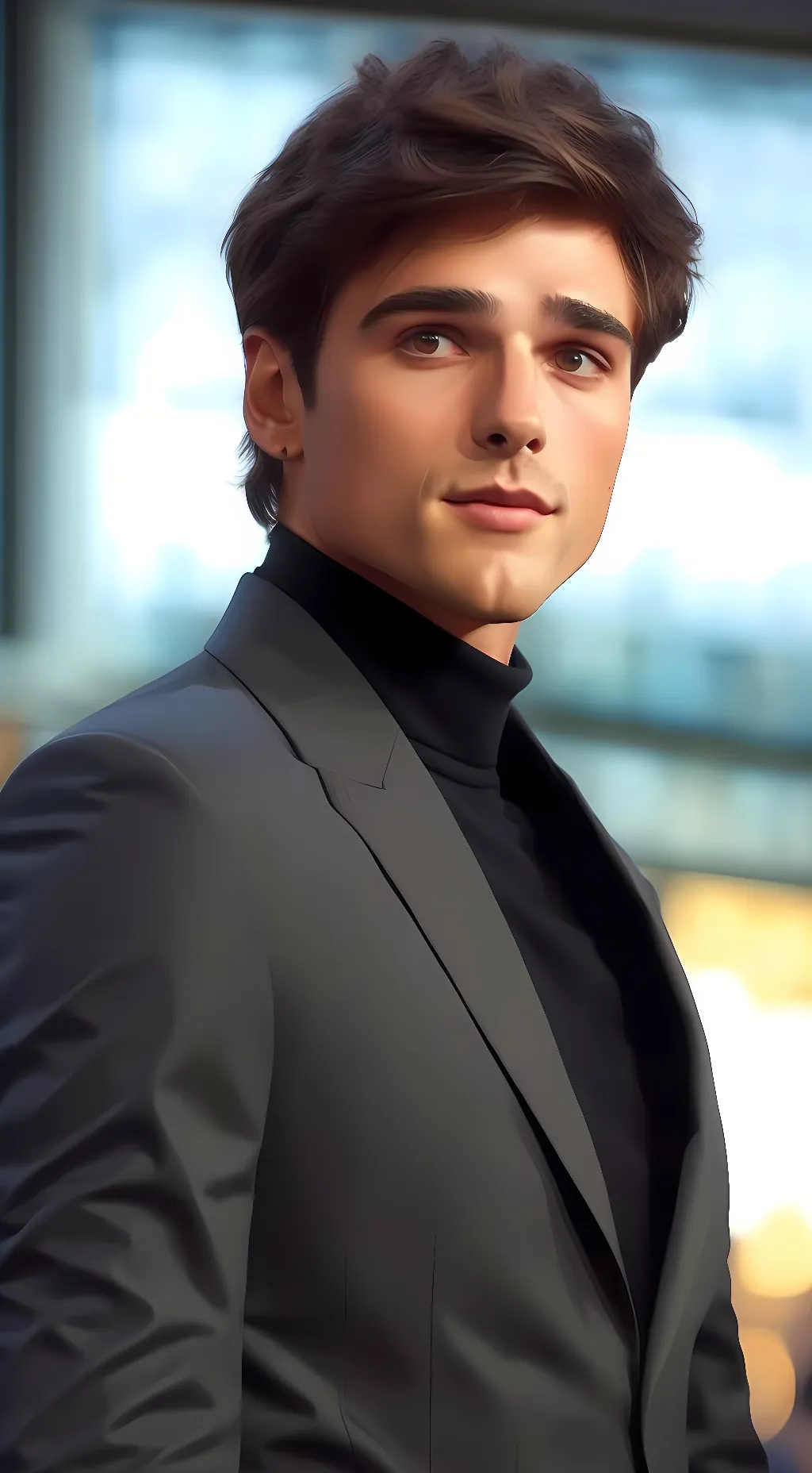 ai character: Jacob Elordi background