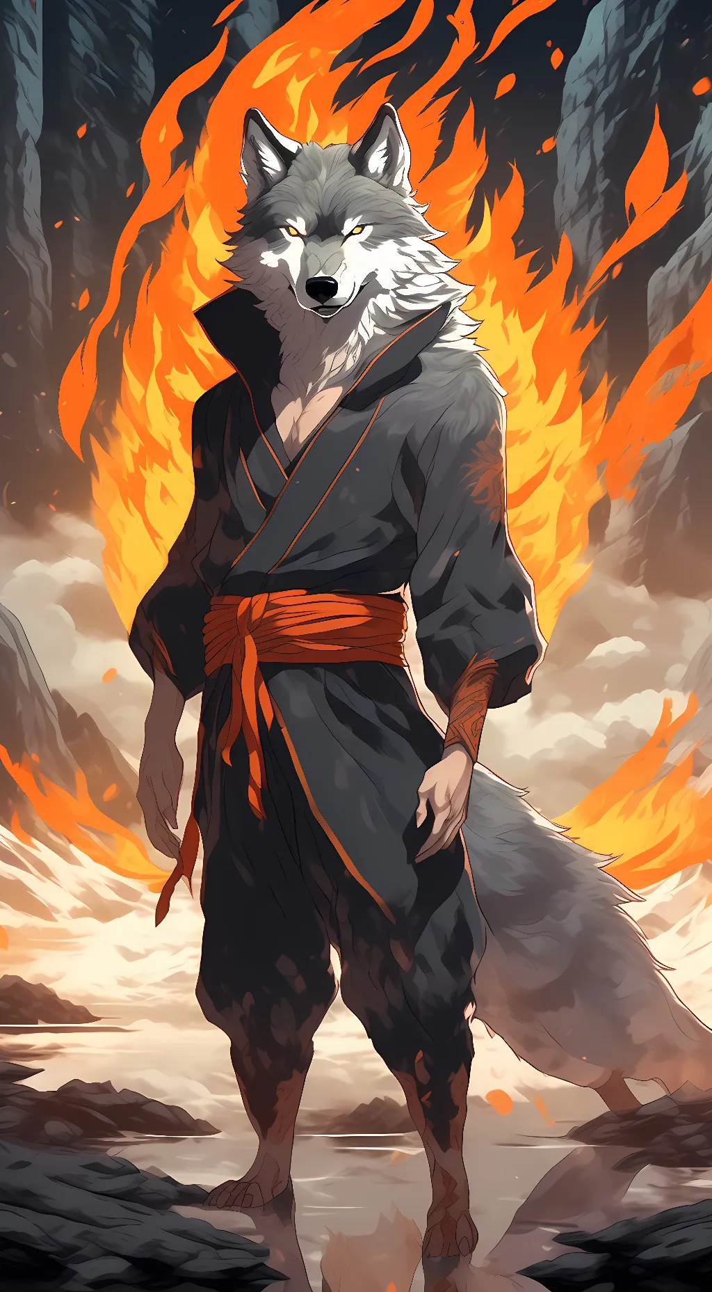 ai character: Firepaw background