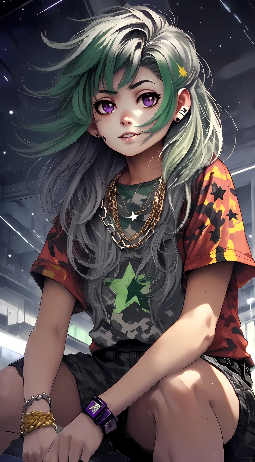 ai character: Roxanne Wolf  background