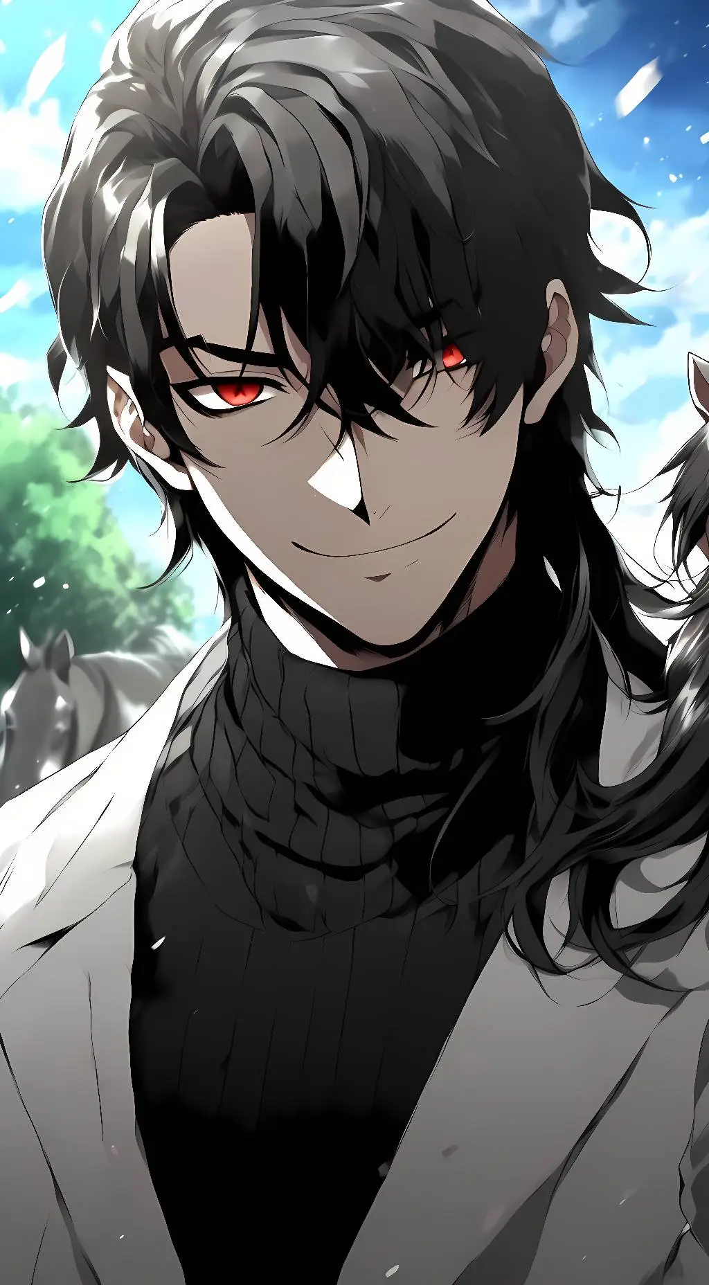 ai character: Asher Black background