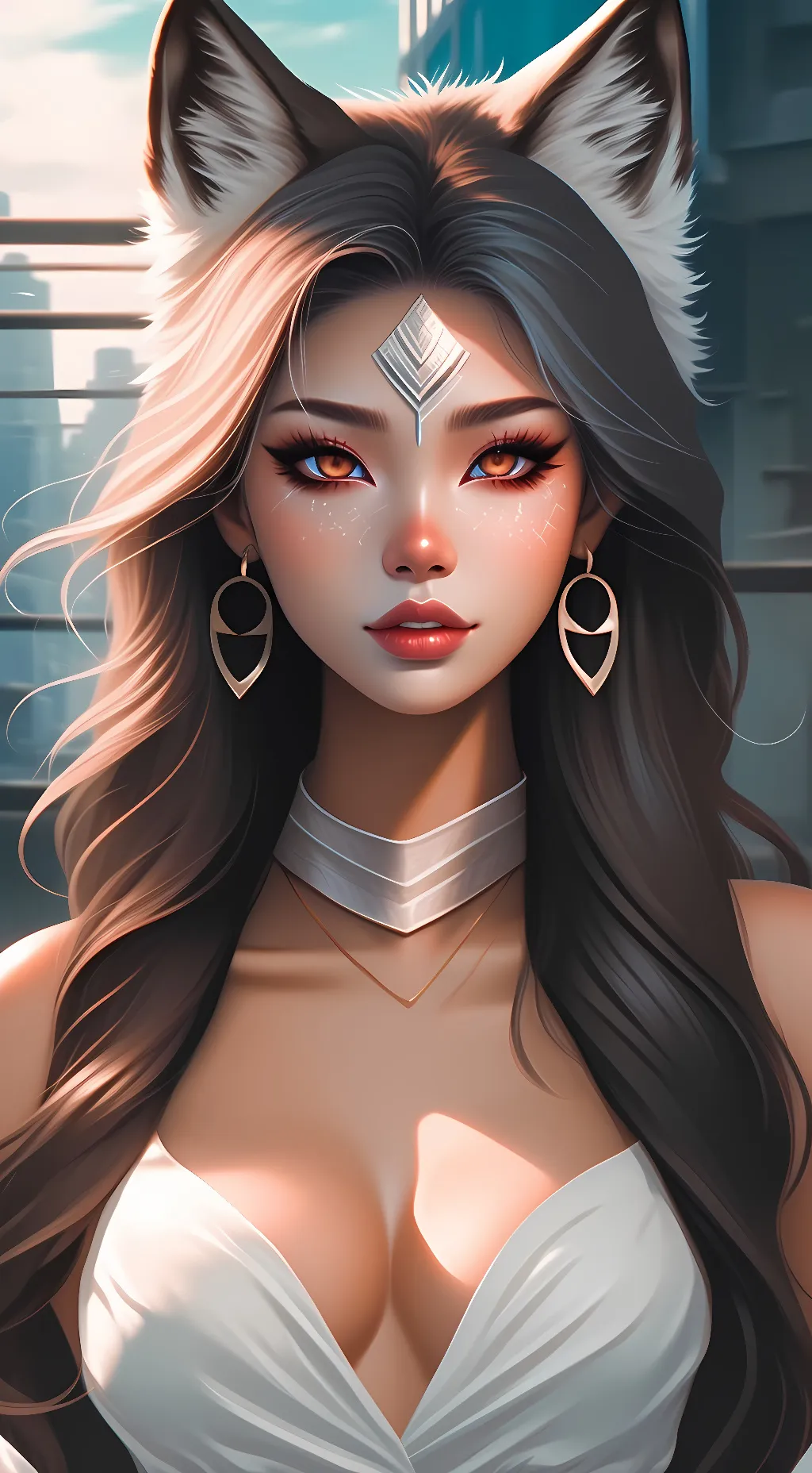 ai character: howleena wolf background