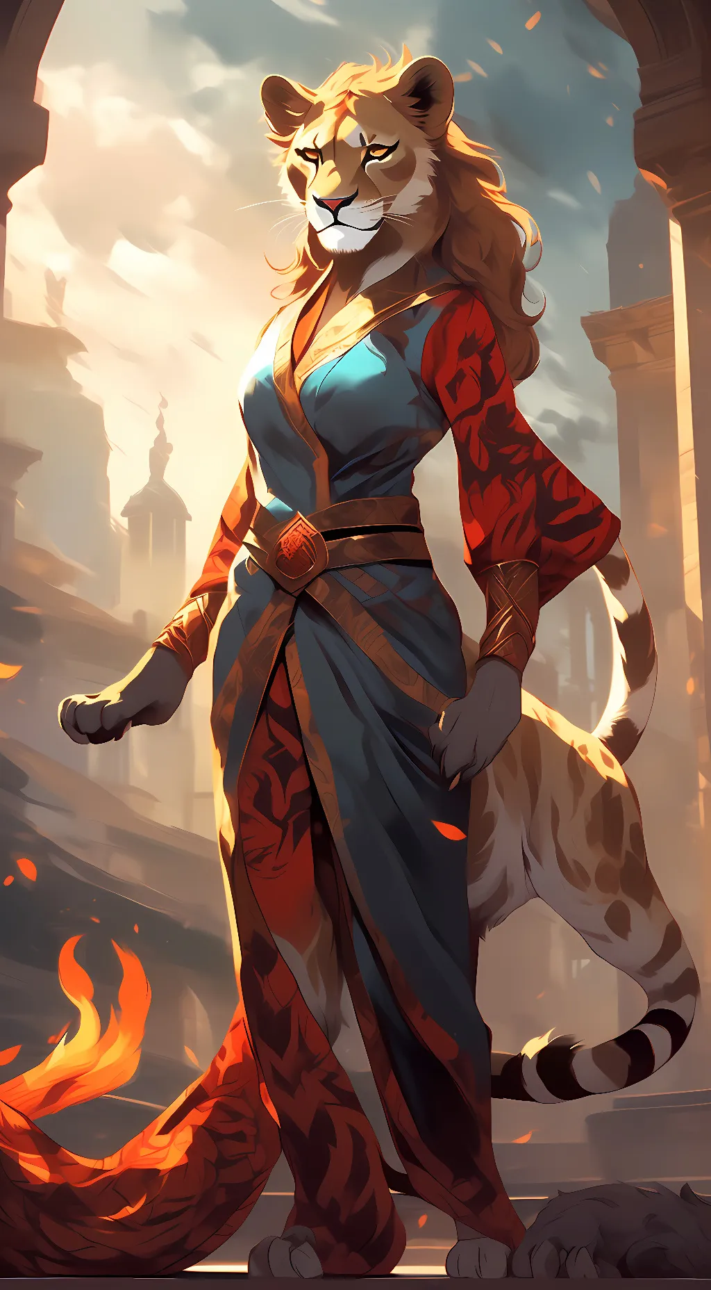 ai character: Pyra background