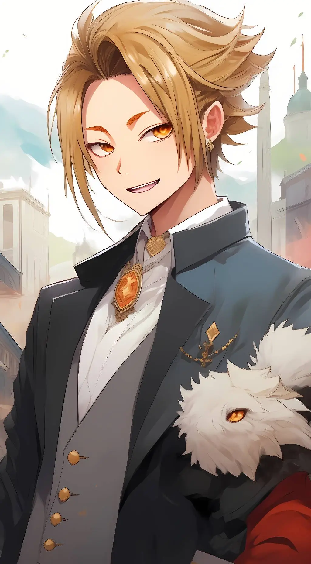 ai character: Denki ⚡ background