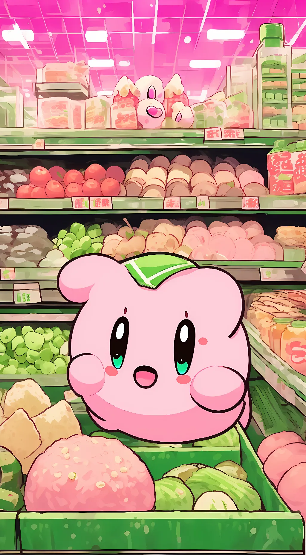 ai character: Kirby background