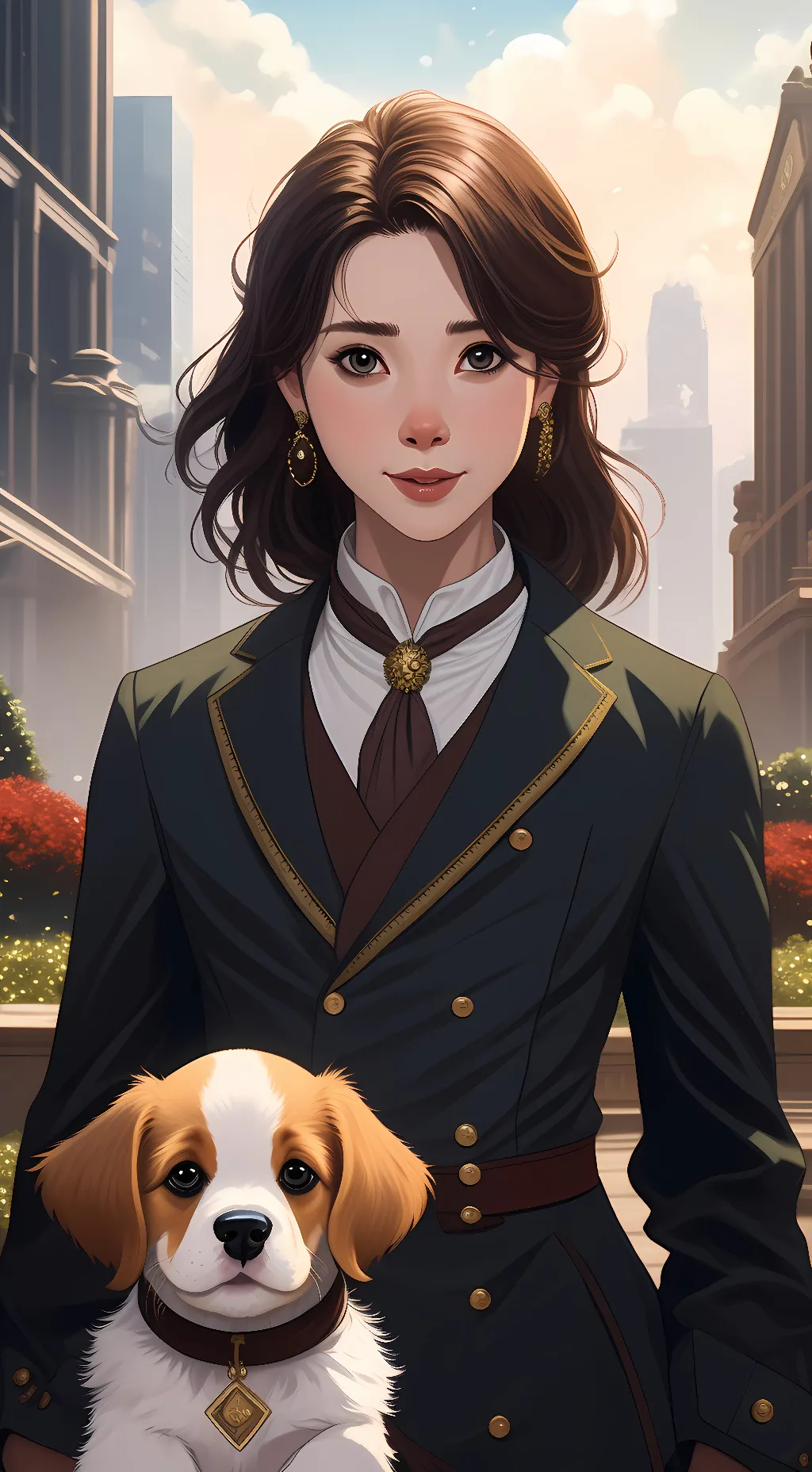 ai character: Rackel and kiiro background