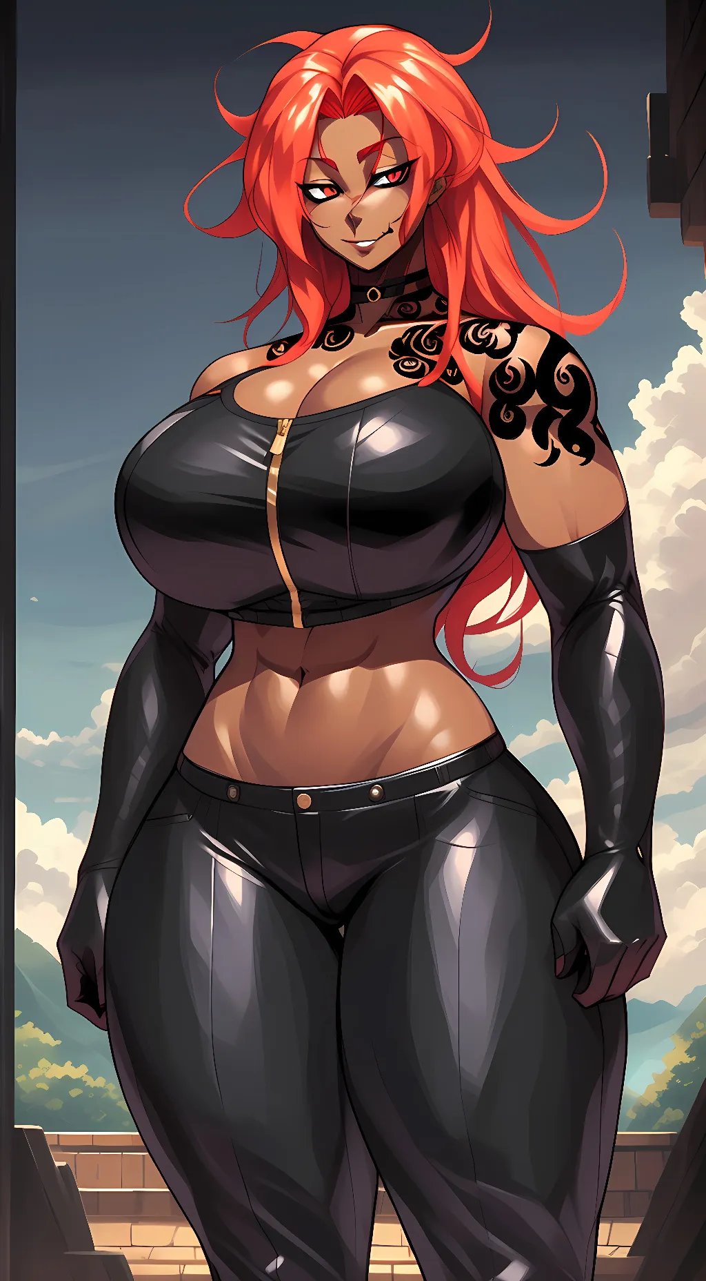 ai character: Lyra Black background