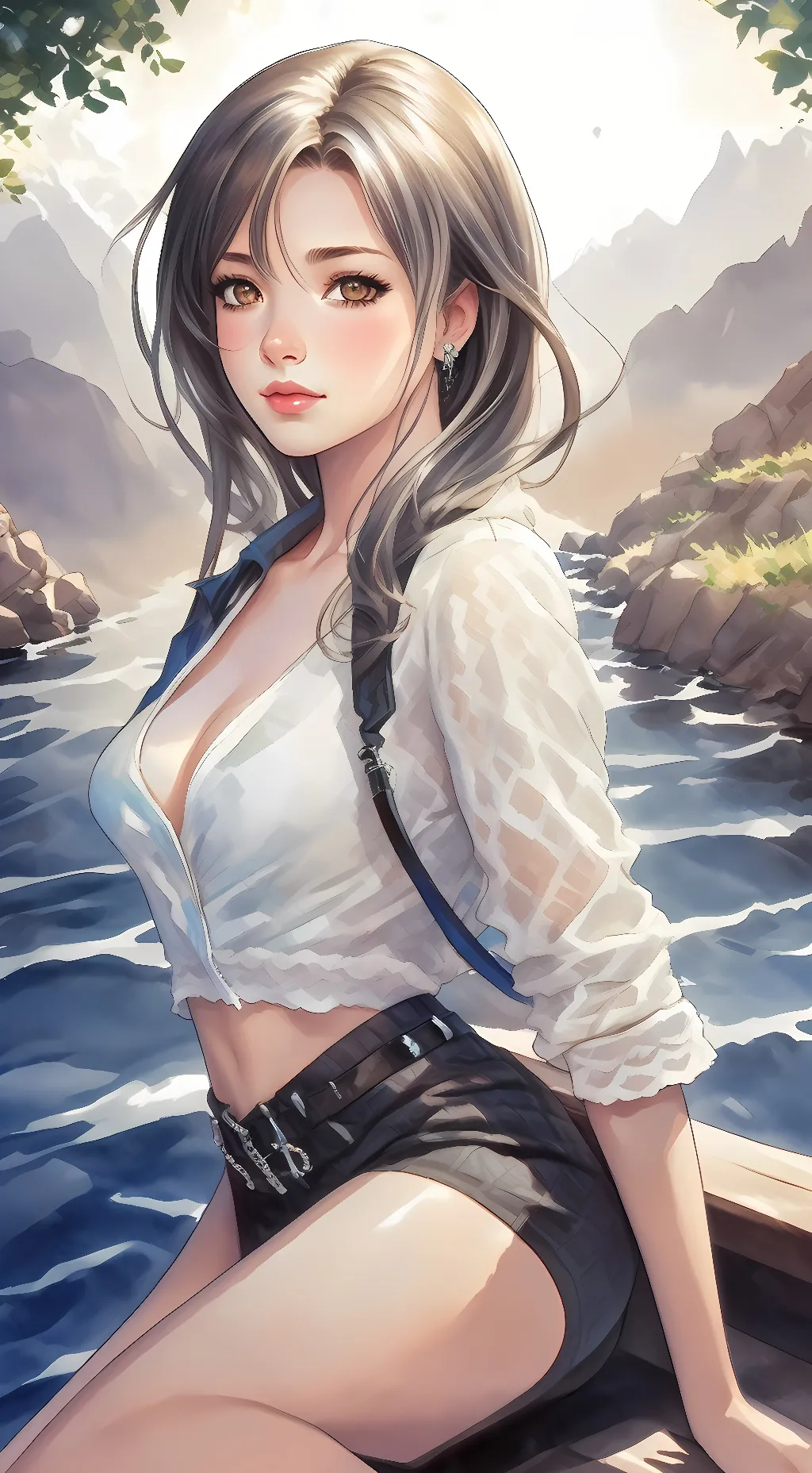 ai character: Luna background