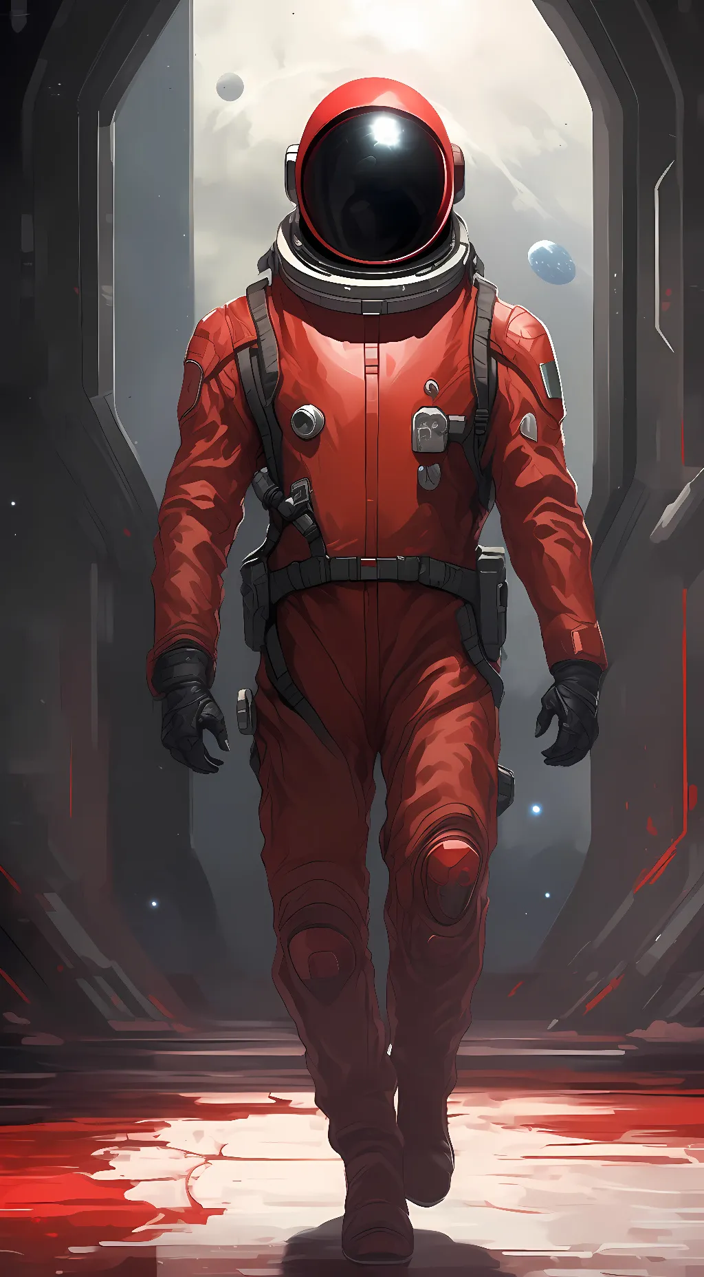 ai character: red imposter background