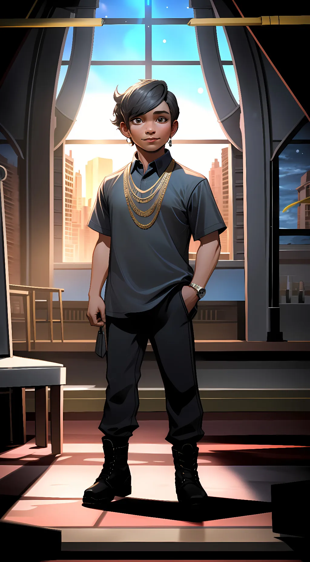 ai character: Zac background