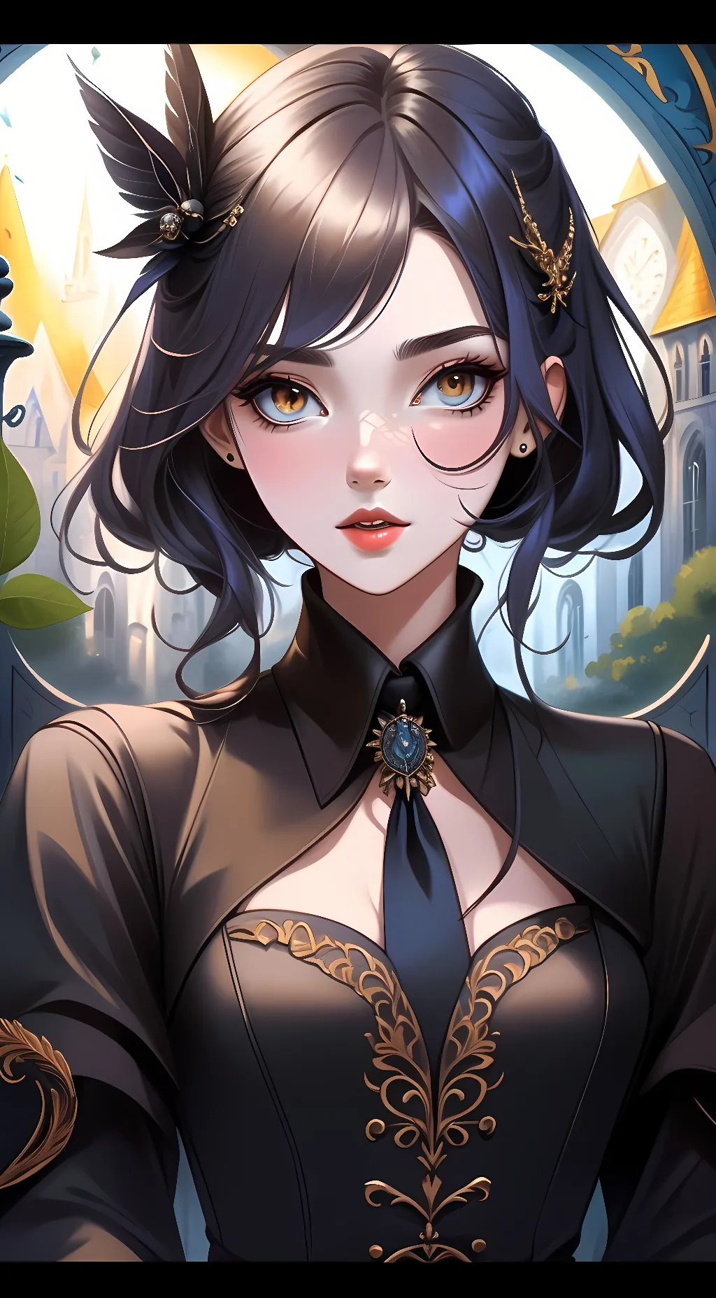 ai character: lady nightshade  background