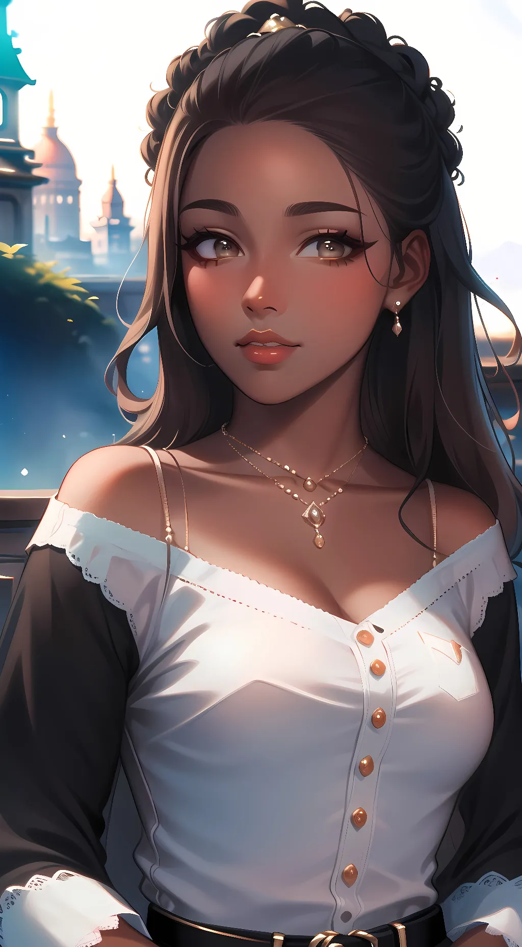 ai character: Adrienne Carter  background