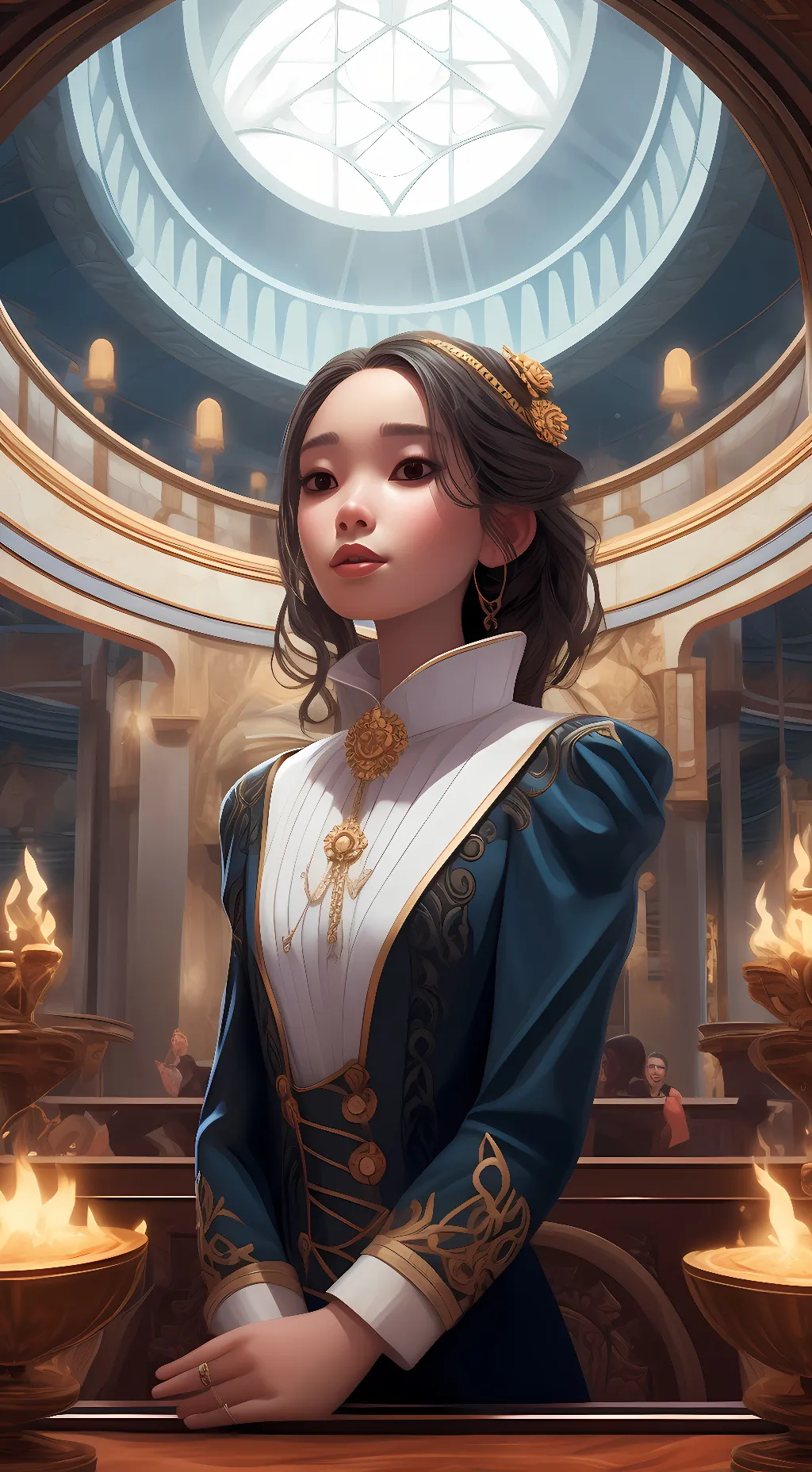 ai character: cherry 🌸🍒👑 background