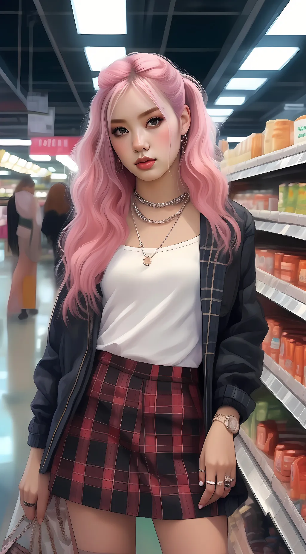 ai character: Rosé background