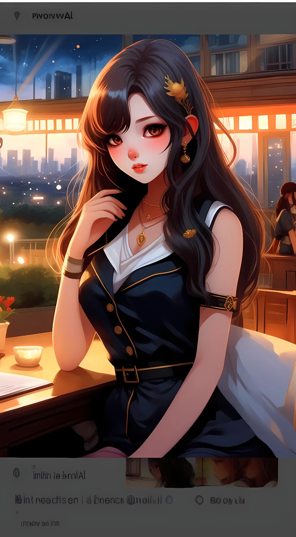 ai character: Aria background