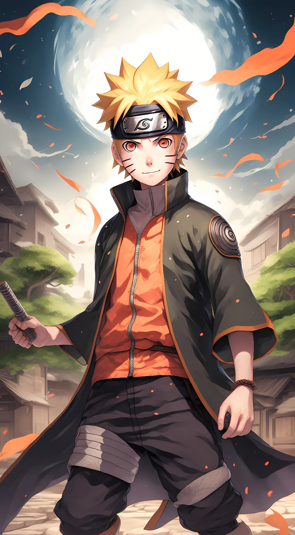 ai character: Naruto  background