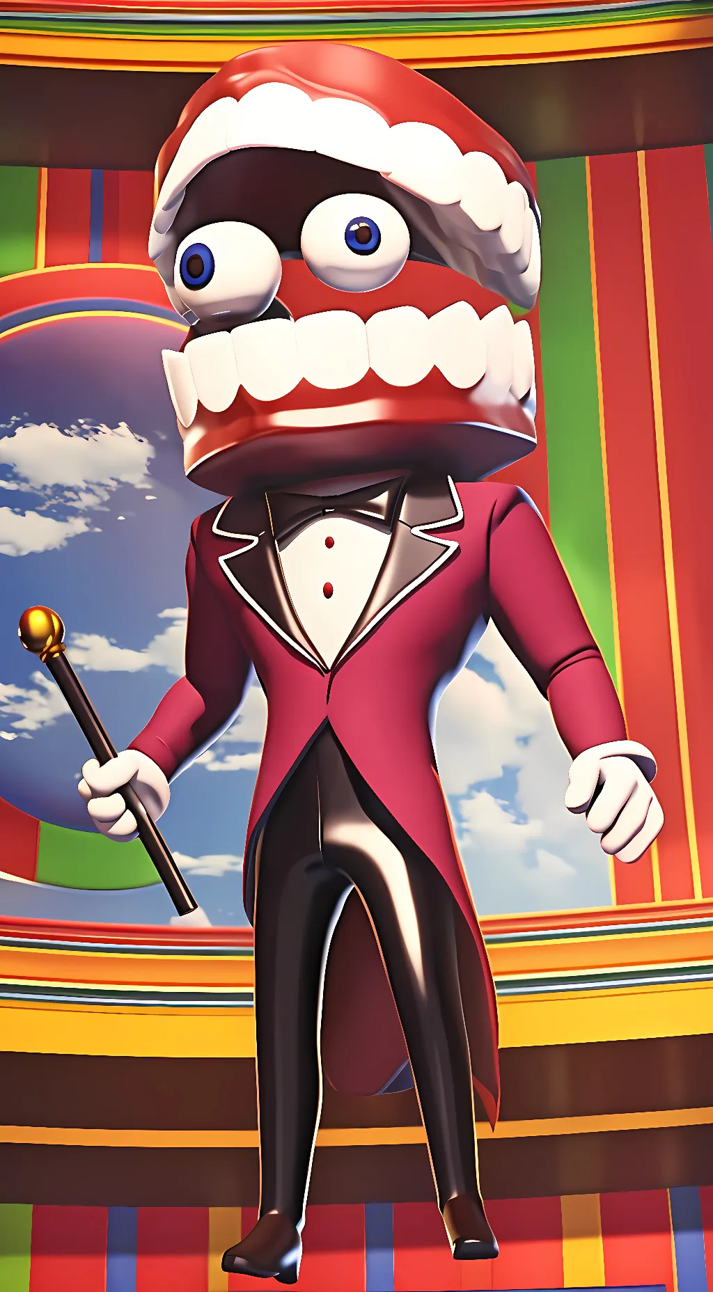 ai character: (TADC)🧨CAINE🧨 background