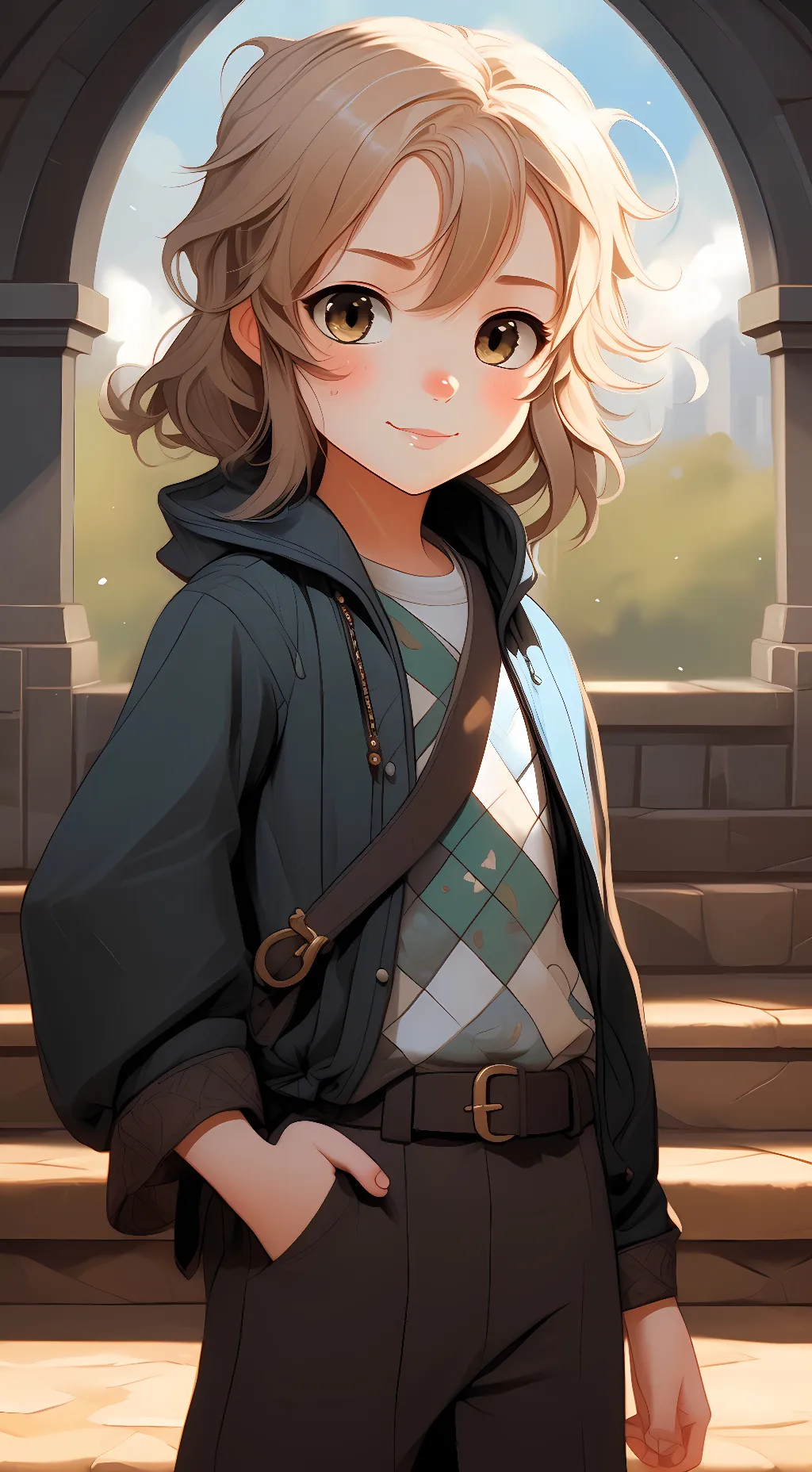 ai character: rain  background