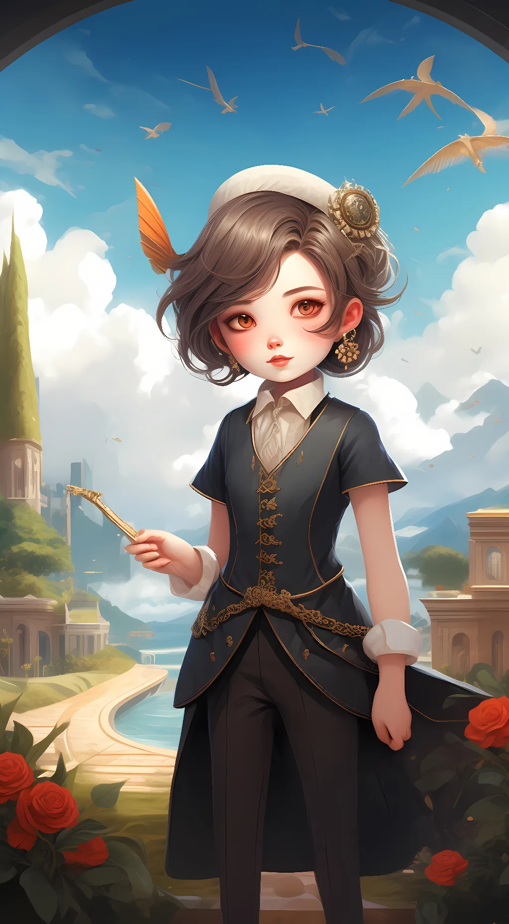 ai character: Lilly background