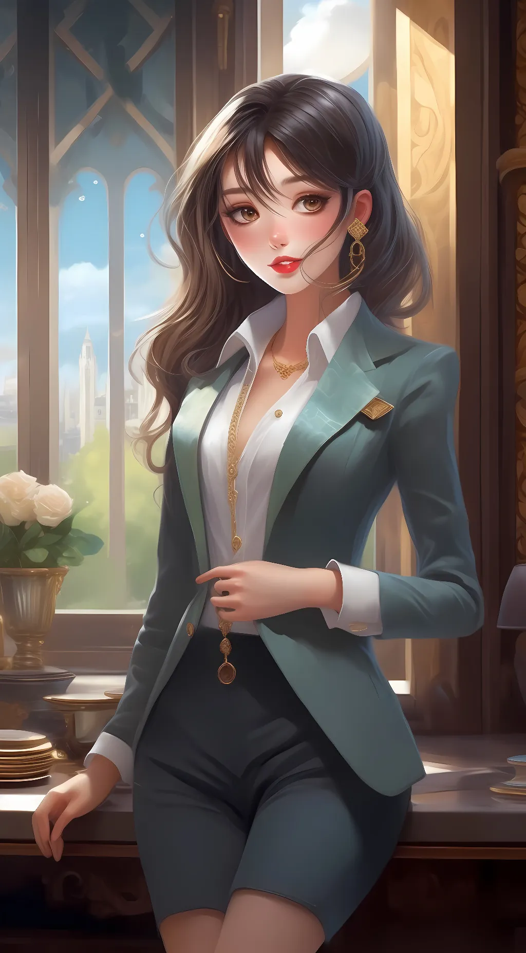 ai character: Zaze Afton background