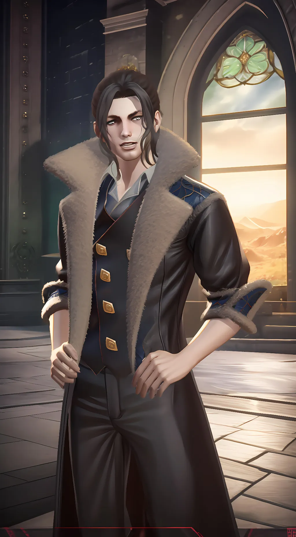 ai character: Luka Redgrave background