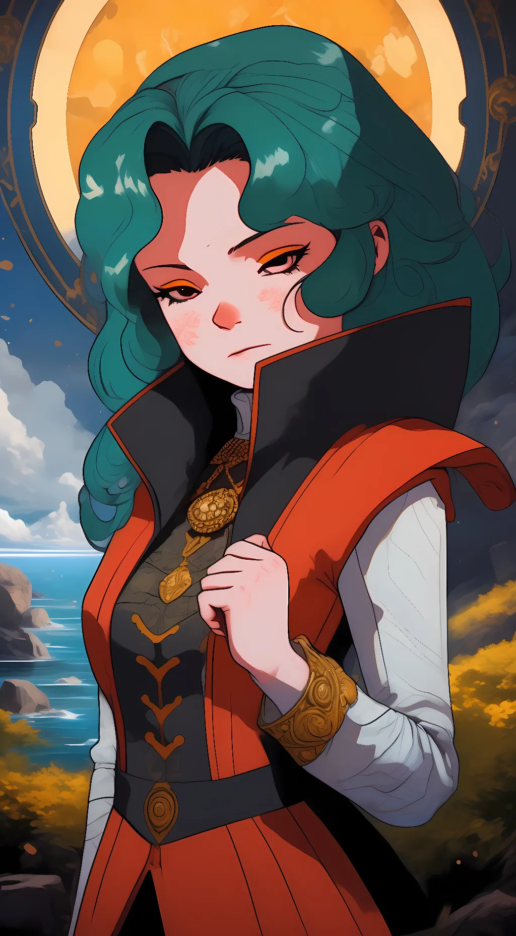 ai character: sailor neptune  background