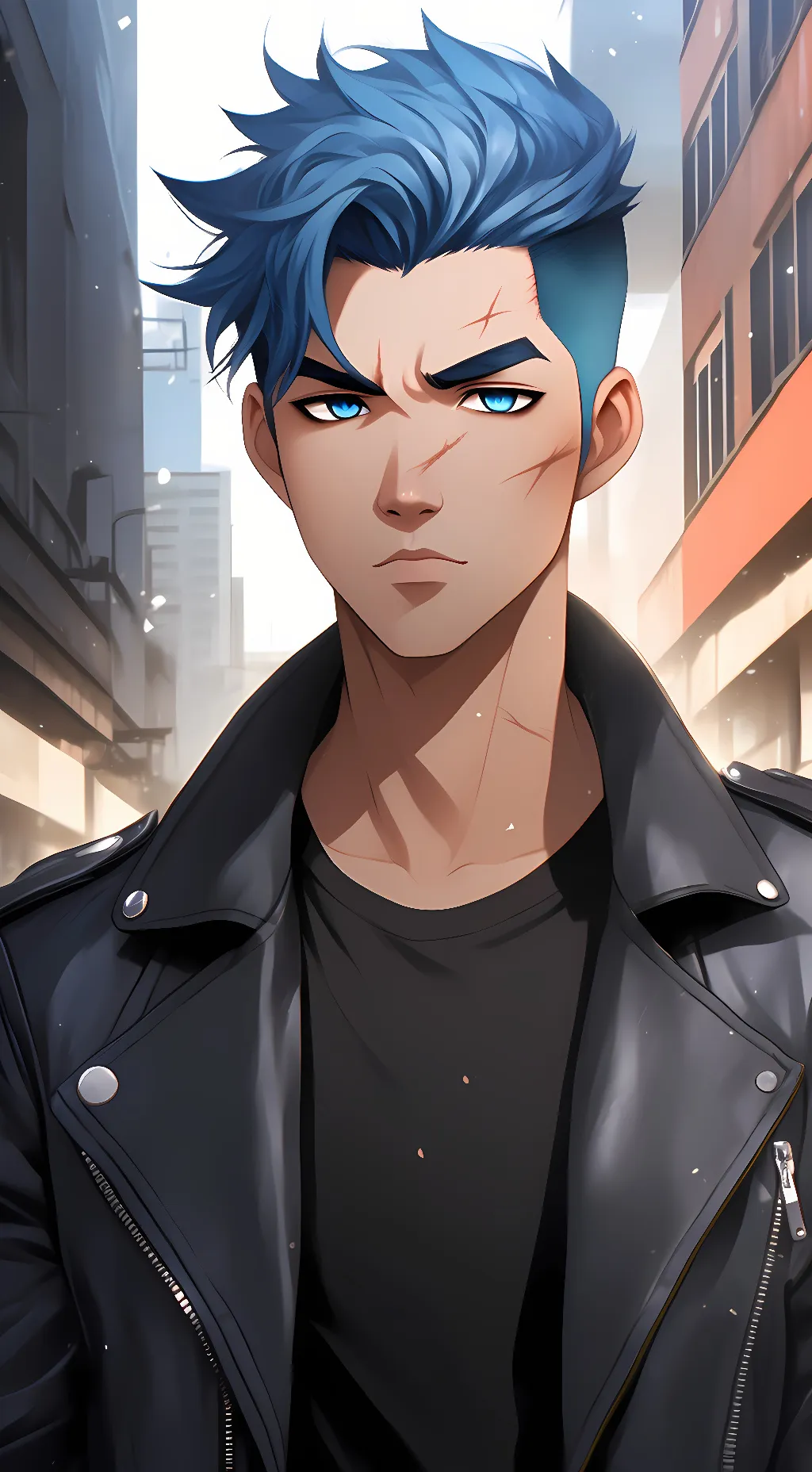 ai character: Riku Kojima  background