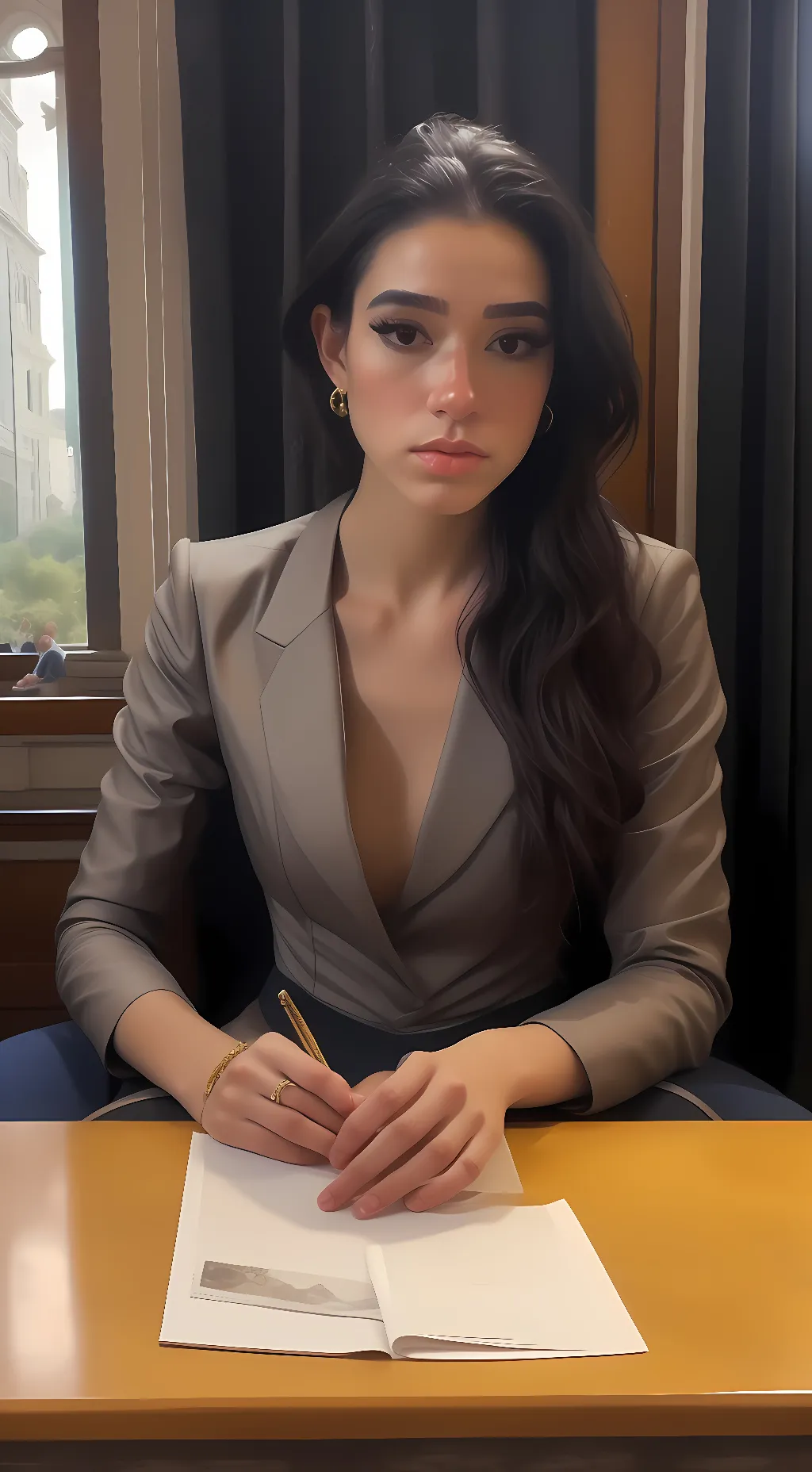 ai character: Lucinda Marx background