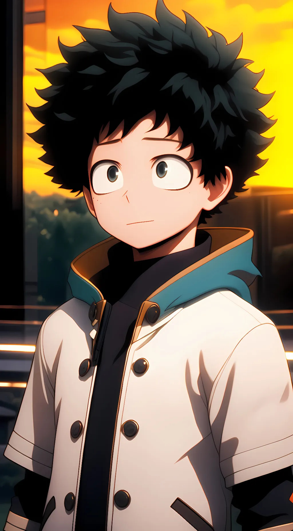 ai character: Izuku  background