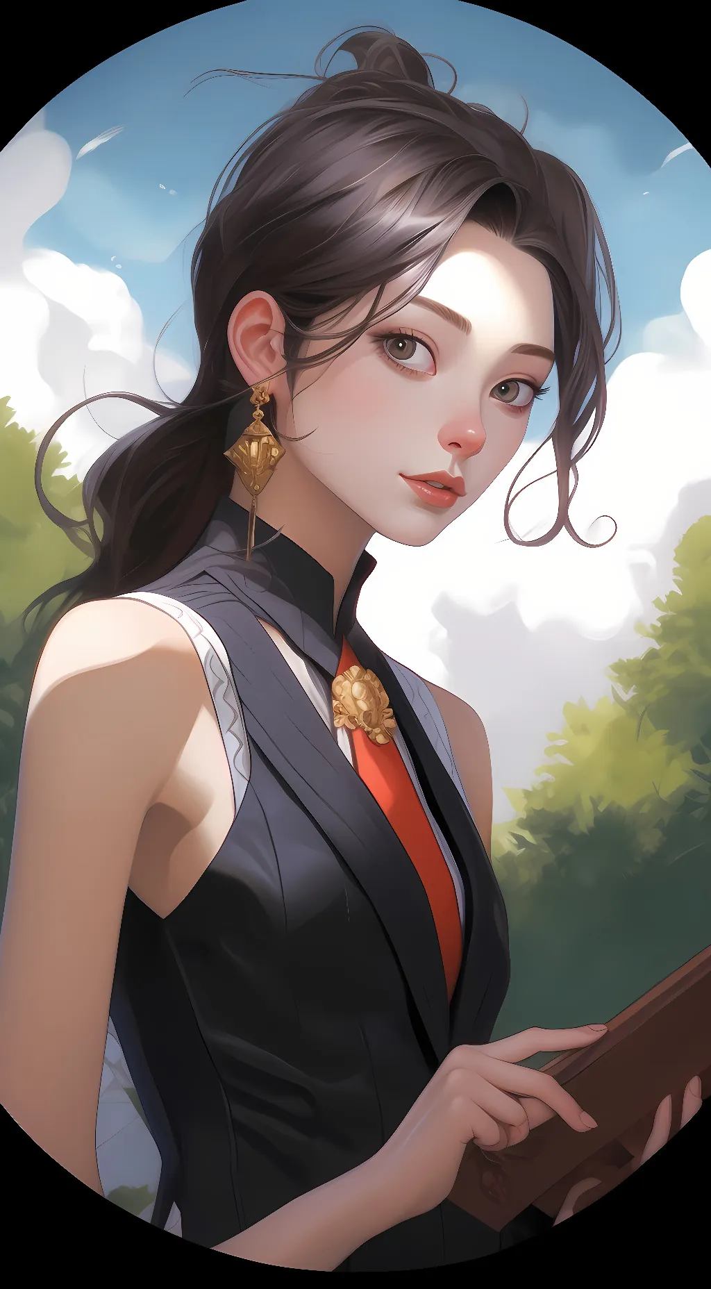 ai character: Roxy  background