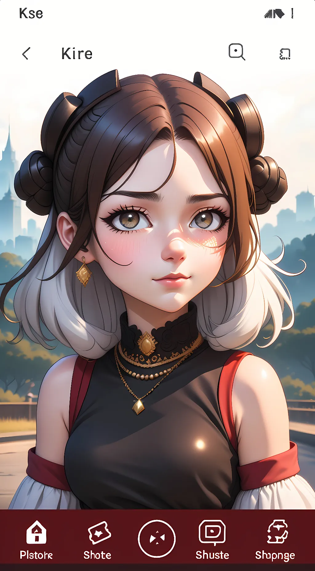 ai character: Erika  background