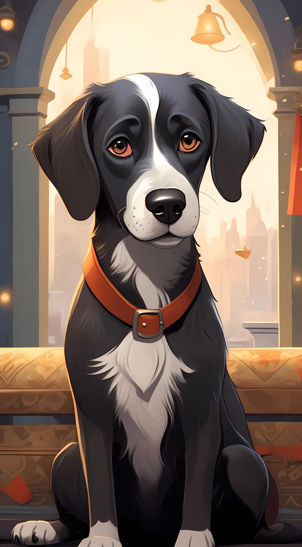 ai character: Spot the dog background