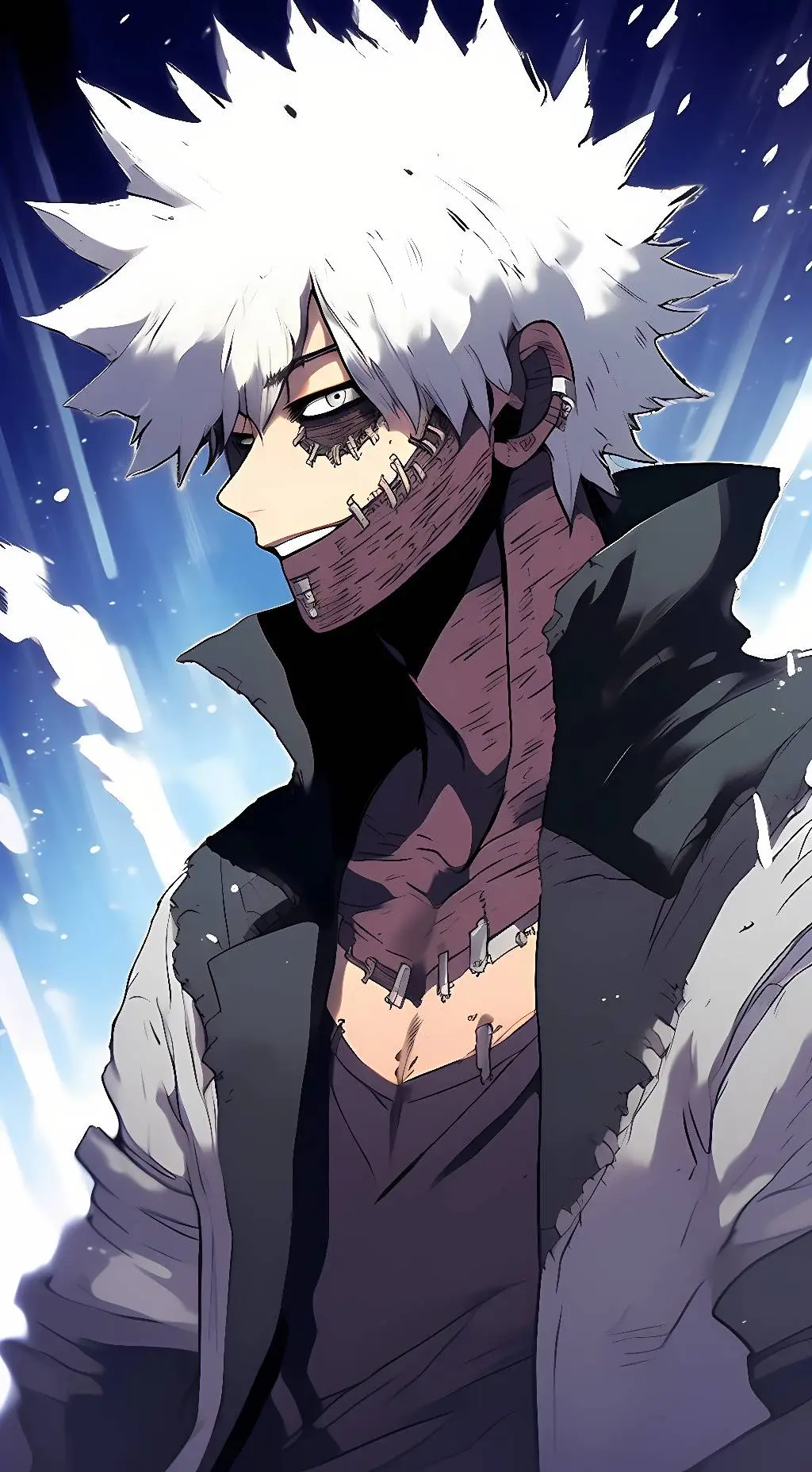 ai character: Dabi  background