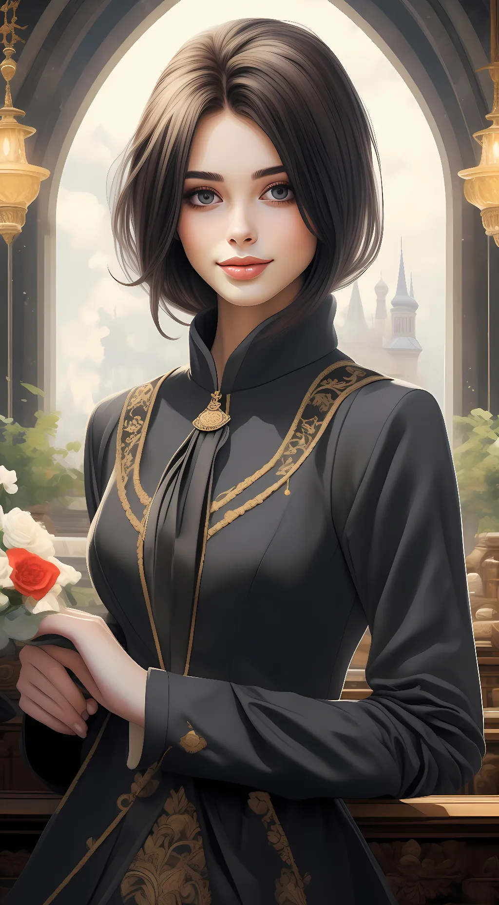 ai character: Дина  background