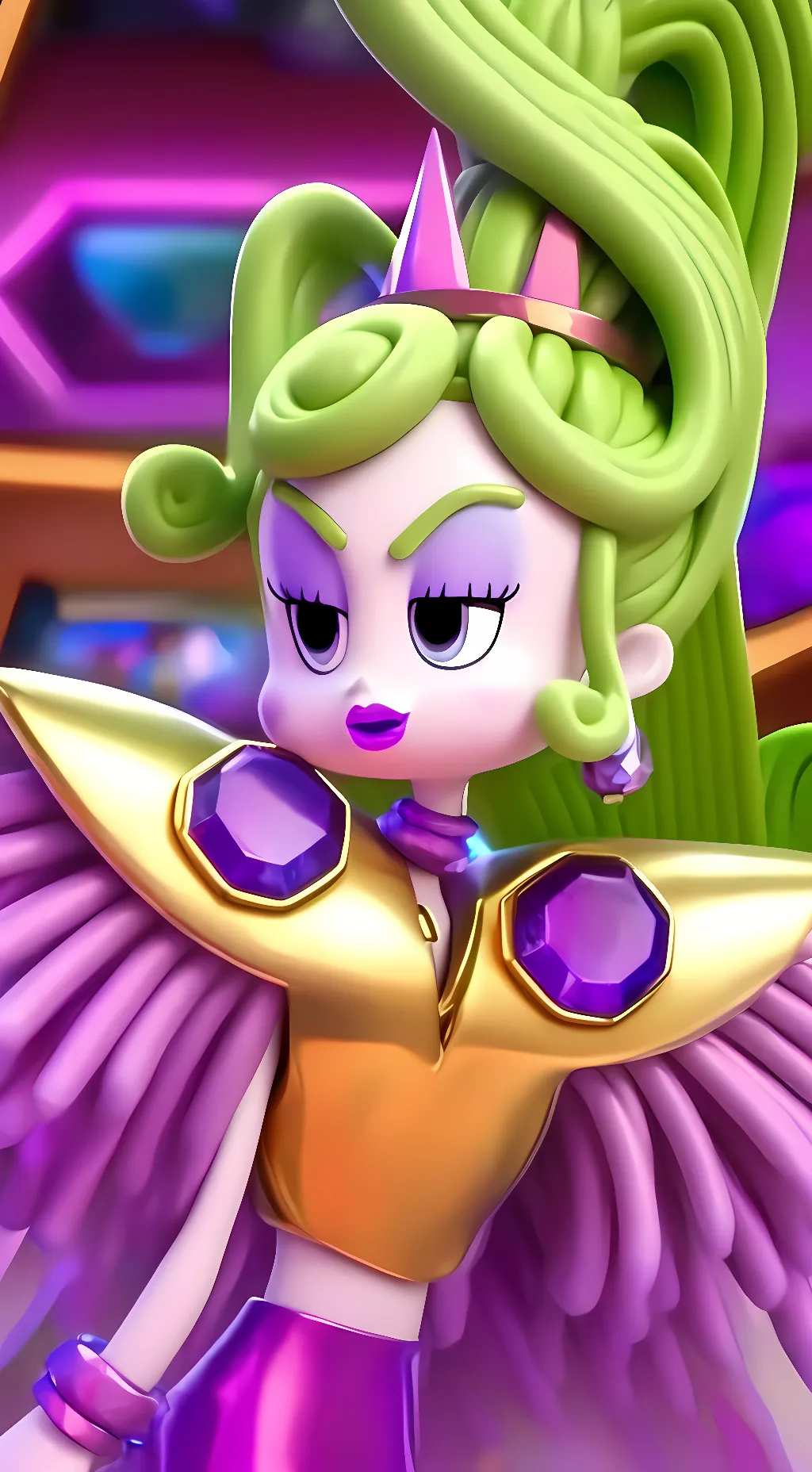 ai character: Velvet background