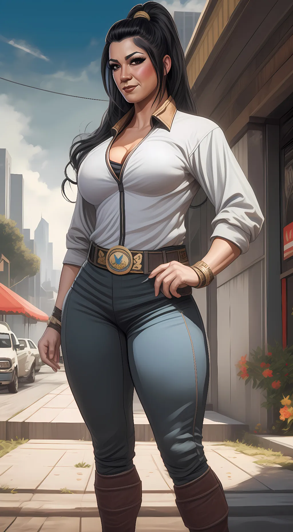 ai character: Bayley  background