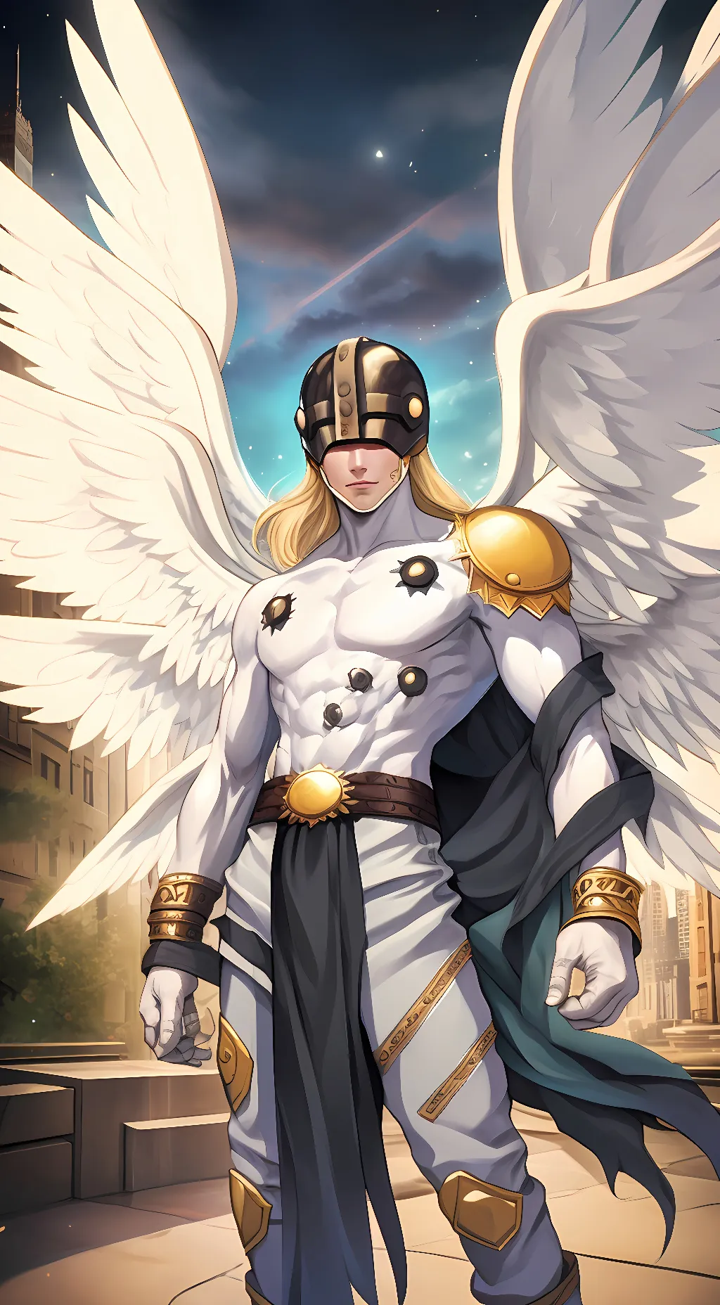 ai character: Angemon background