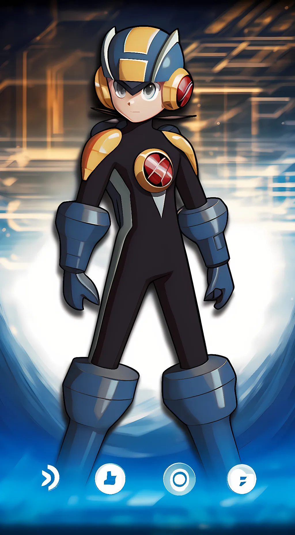 ai character: megaman.exe background